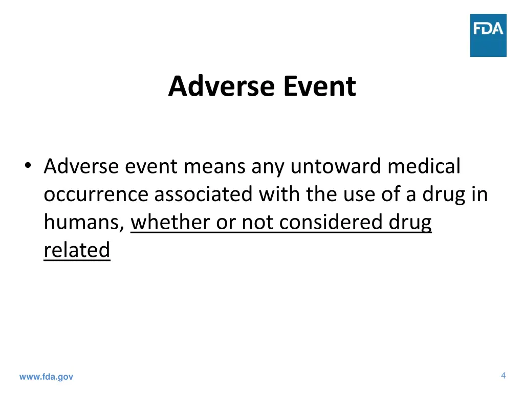 adverse event