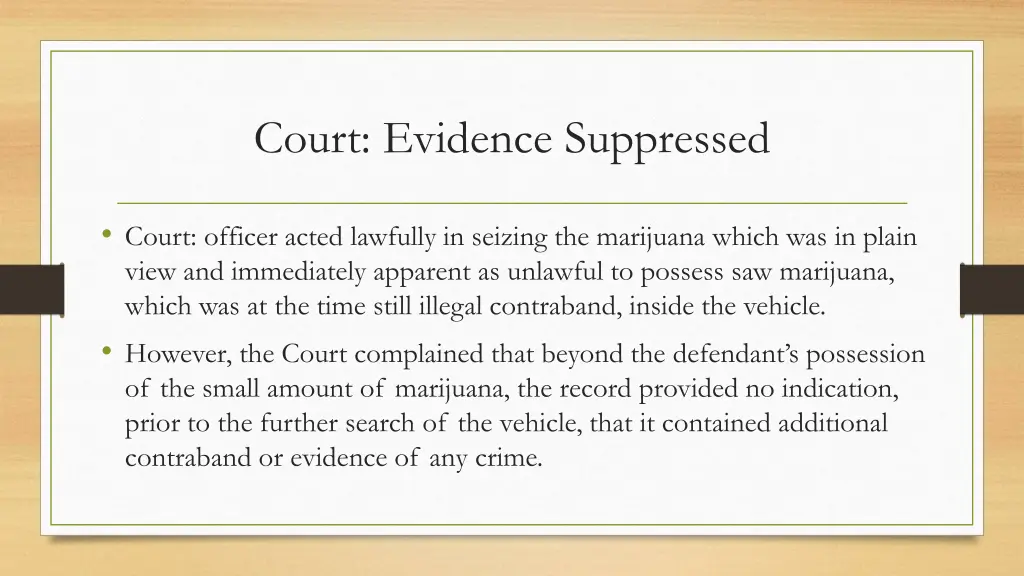 court evidence suppressed 1