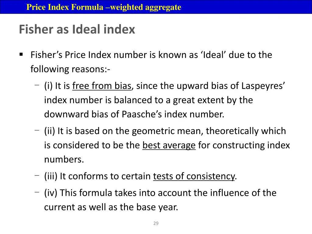 price index formula weighted aggregate 13