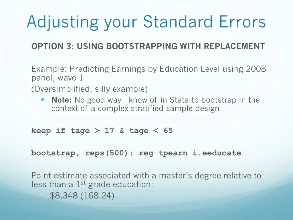 adjusting your standard errors 2