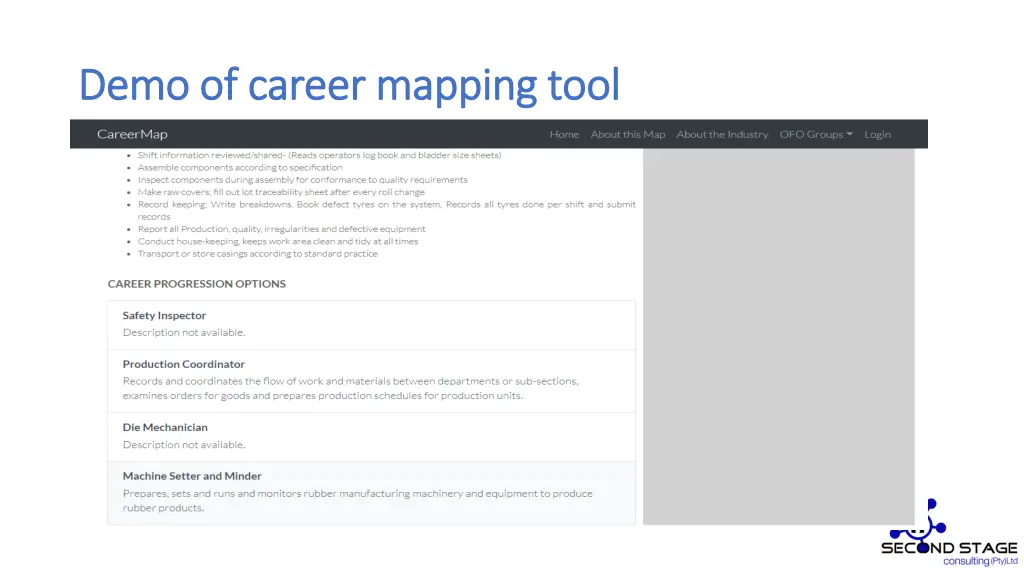 demo of career mapping tool demo of career 4