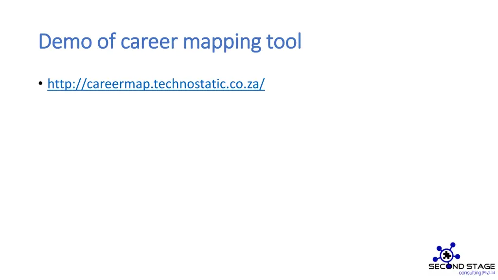 demo of career mapping tool demo of career