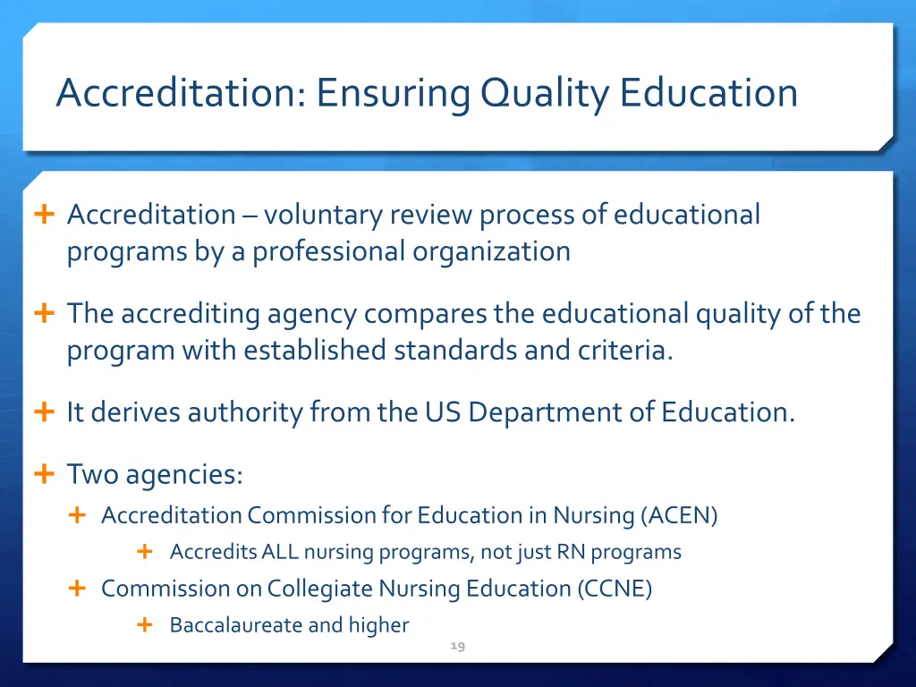 accreditation ensuring quality education