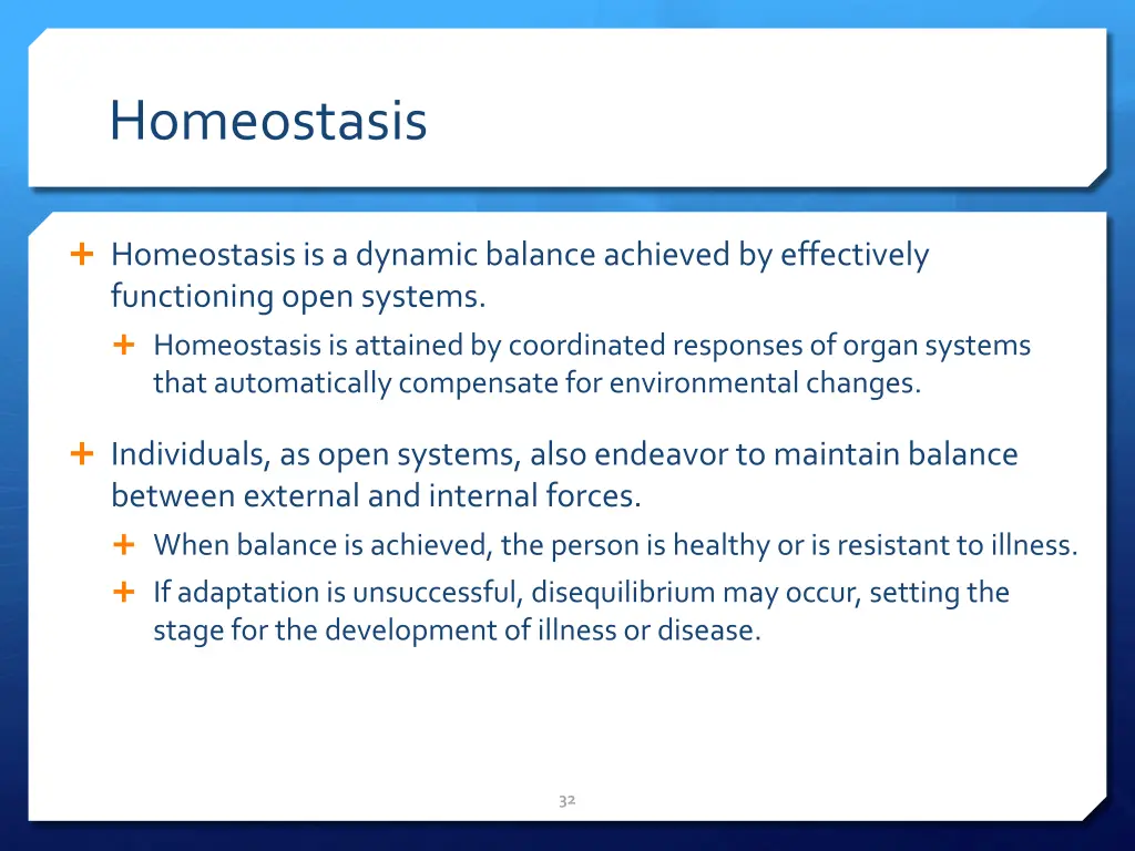 homeostasis