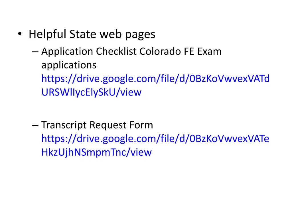 helpful state web pages application checklist