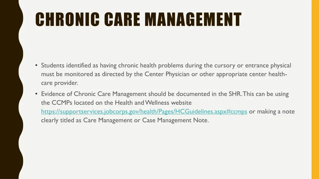 chronic care management