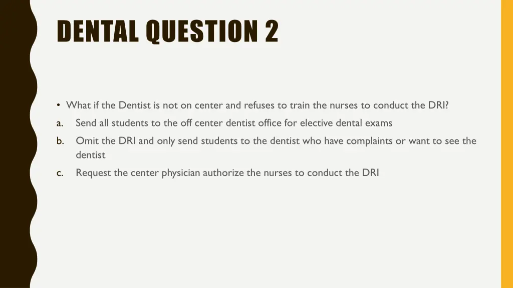 dental question 2