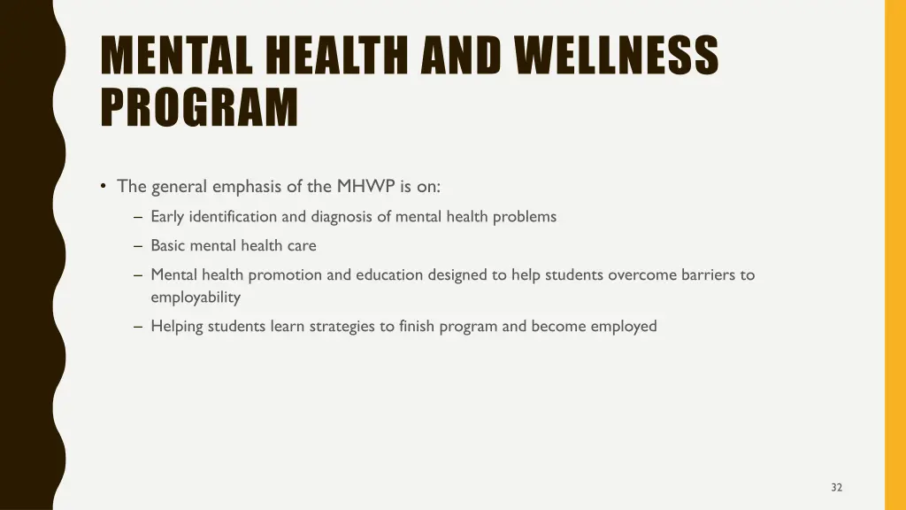 mental health and wellness program