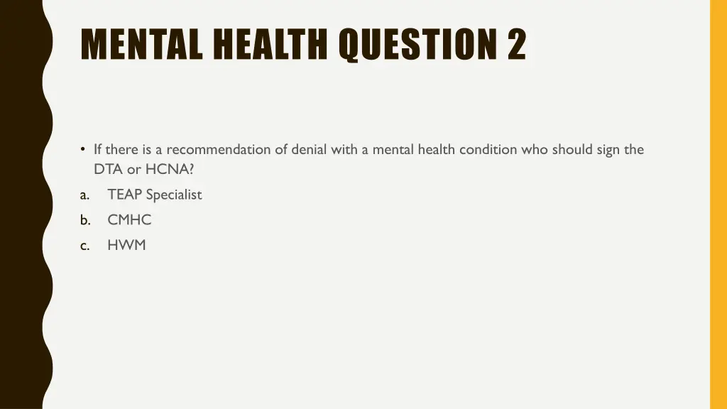 mental health question 2