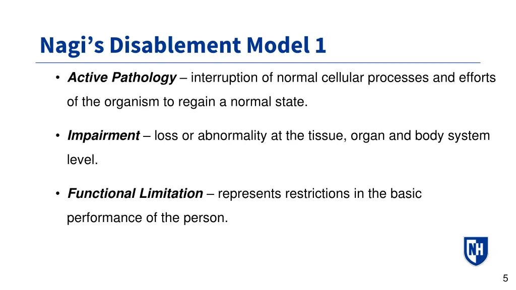 nagi s disablement model 1