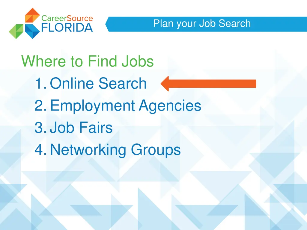 plan your job search 13