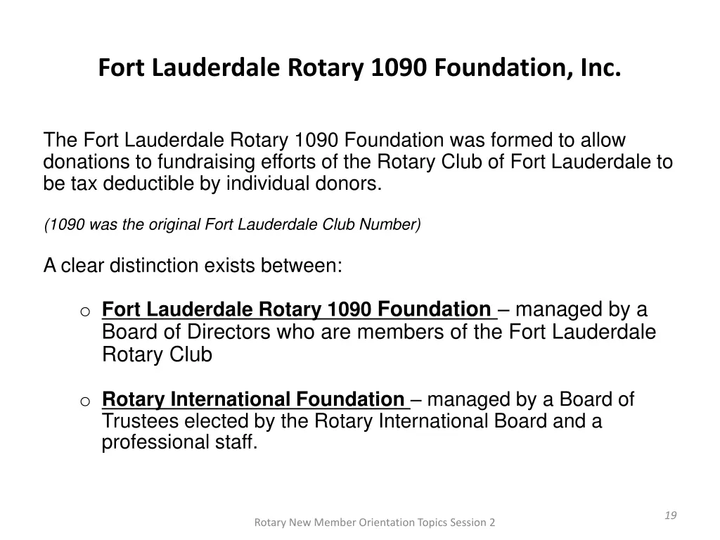 fort lauderdale rotary 1090 foundation inc