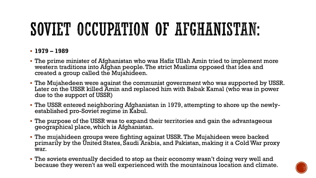 soviet occupation of afghanistan