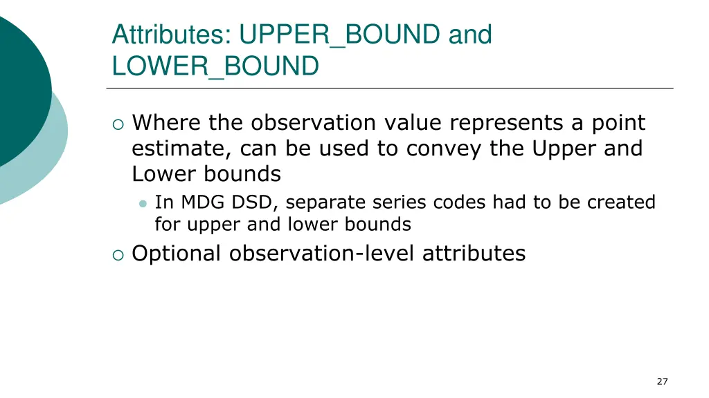 attributes upper bound and lower bound