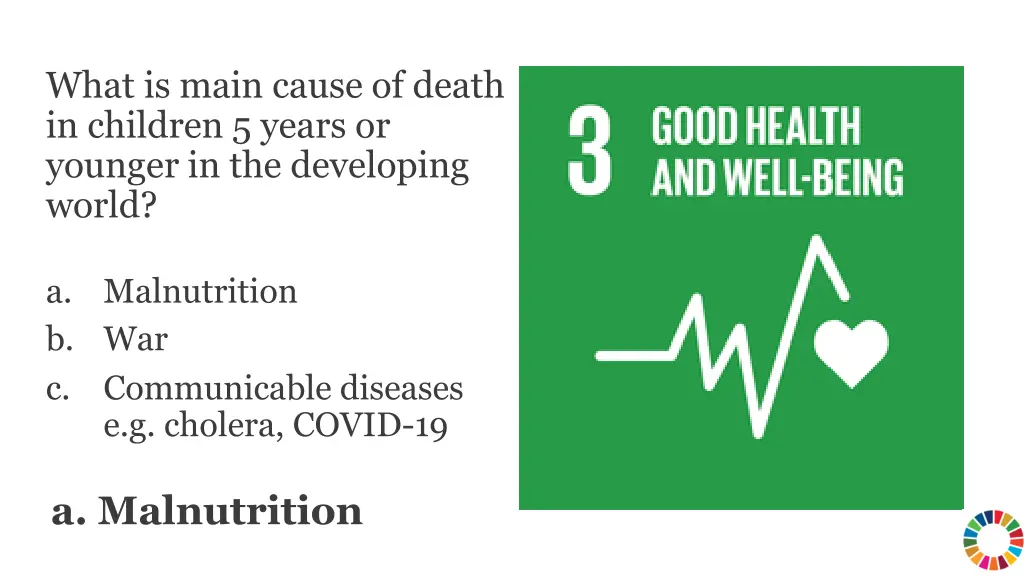 what is main cause of death in children 5 years