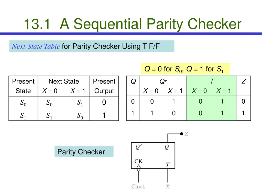 13 1 a sequential parity checker 5