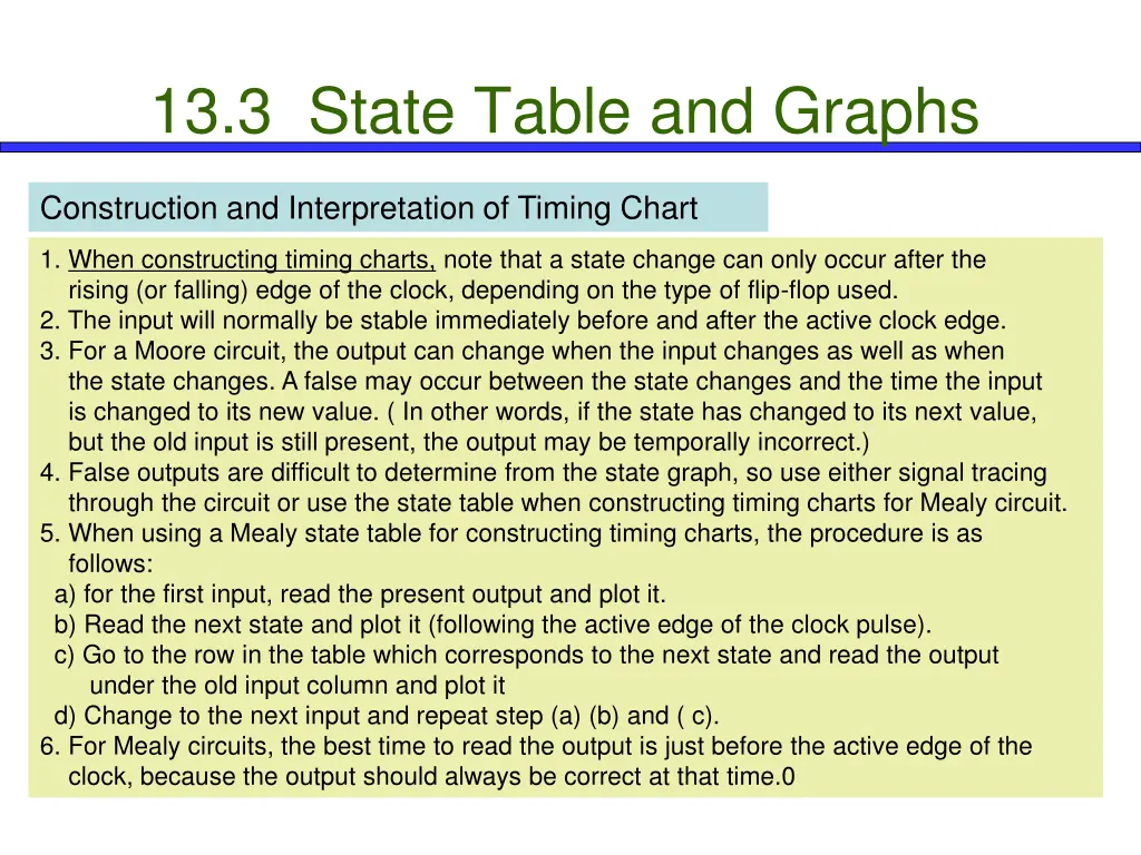 13 3 state table and graphs 13