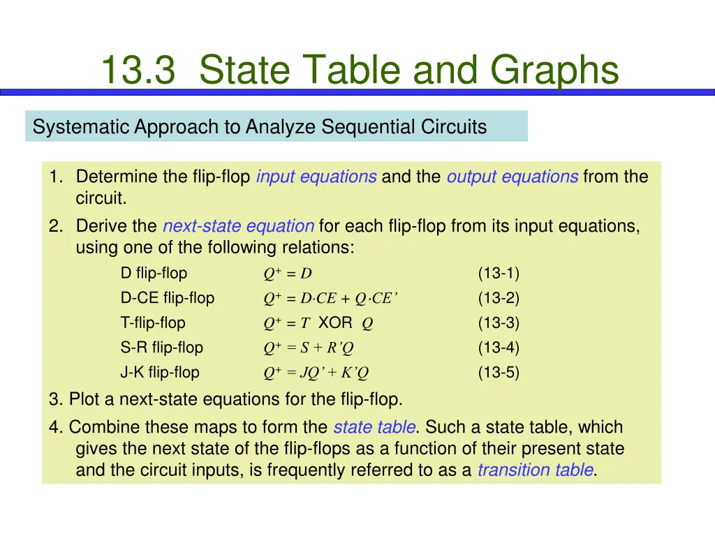 13 3 state table and graphs