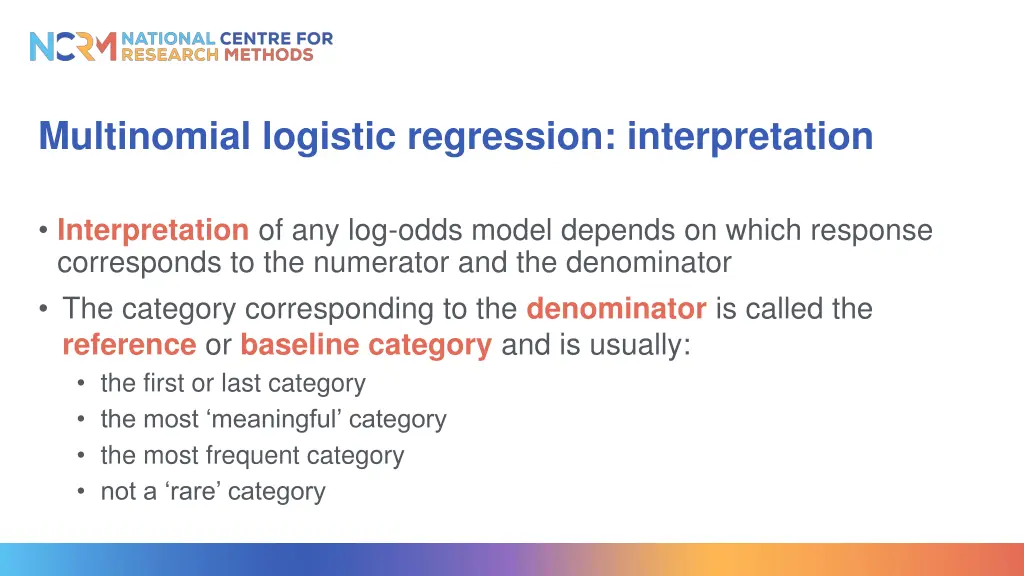 multinomial logistic regression interpretation