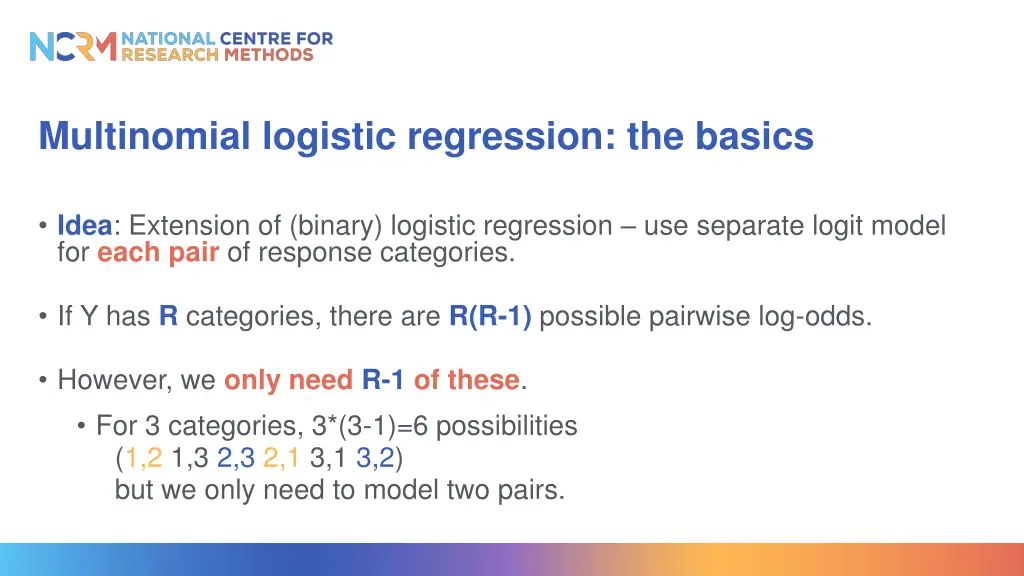 multinomial logistic regression the basics