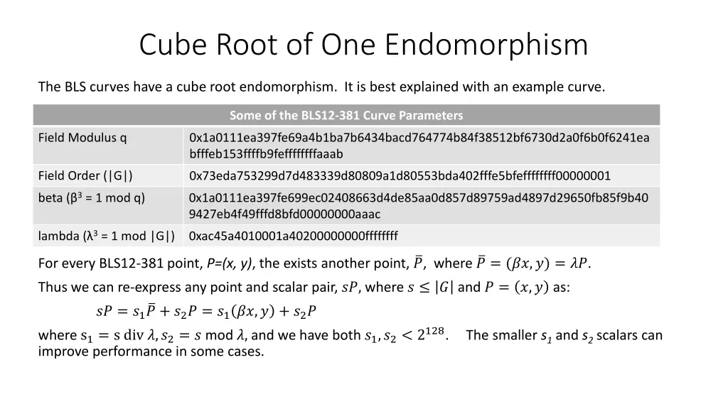 cube root of one endomorphism