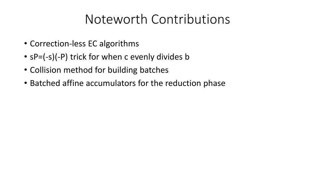 noteworth contributions