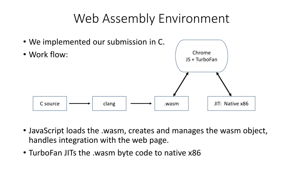 web assembly environment