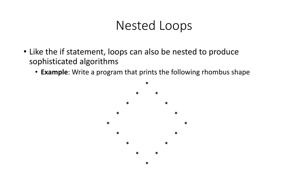 nested loops