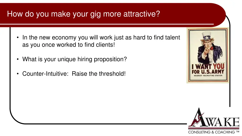 how do you make your gig more attractive