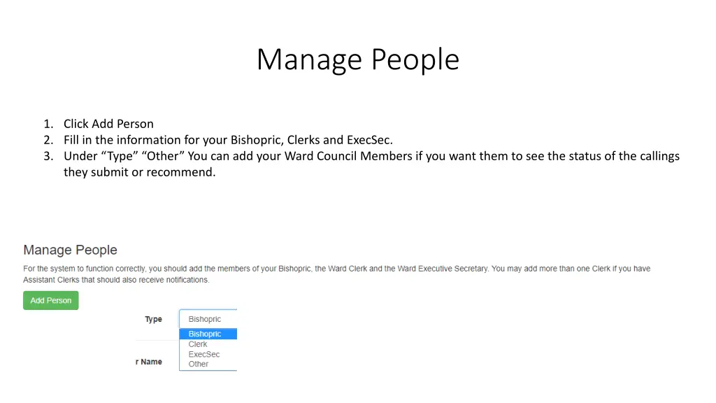 manage people