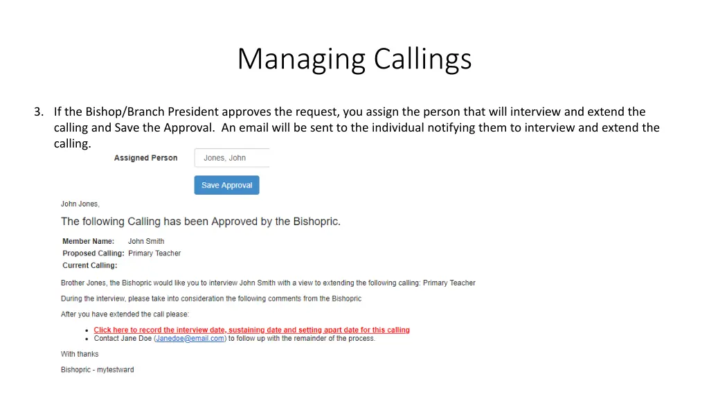 managing callings 2