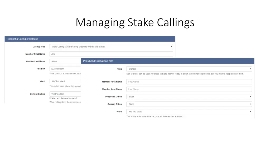 managing stake callings 1