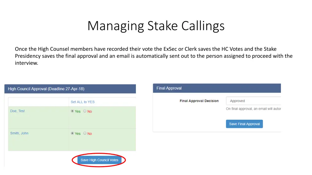 managing stake callings 6