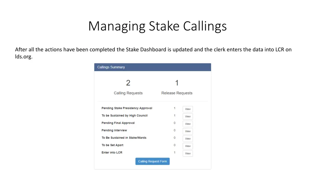 managing stake callings 8