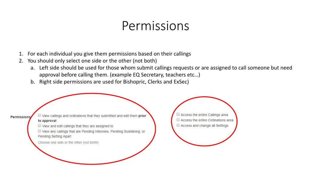 permissions