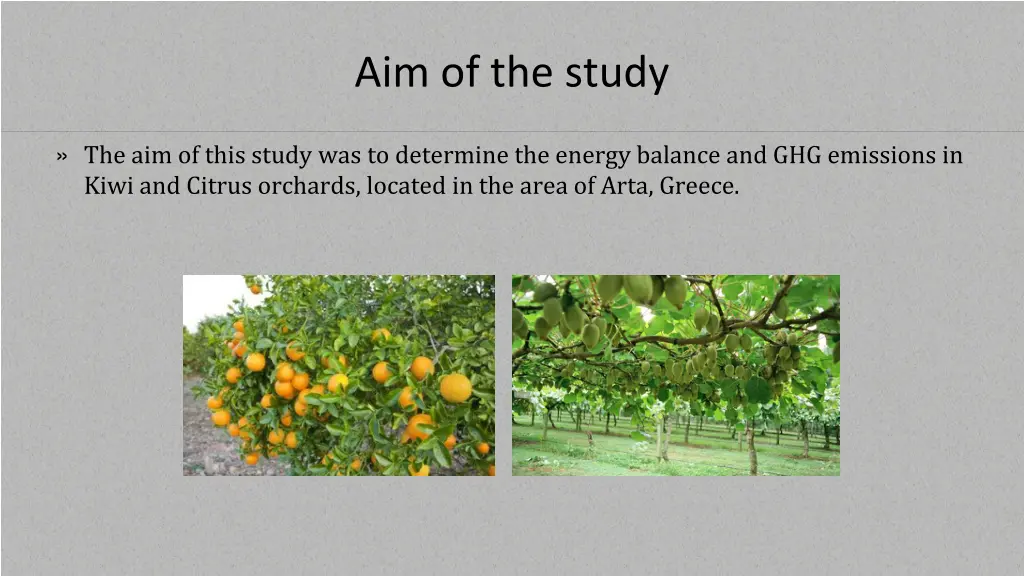 aim of the study