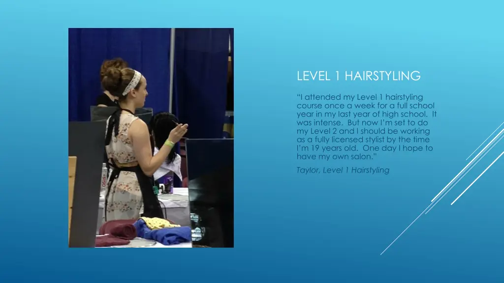 level 1 hairstyling