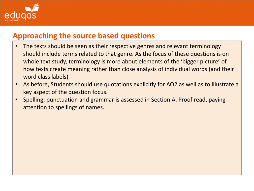 approaching the source based questions the texts