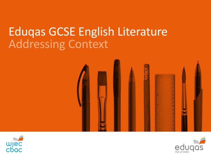 eduqas gcse english literature addressing context