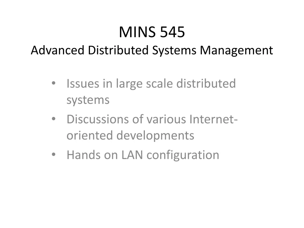 mins 545