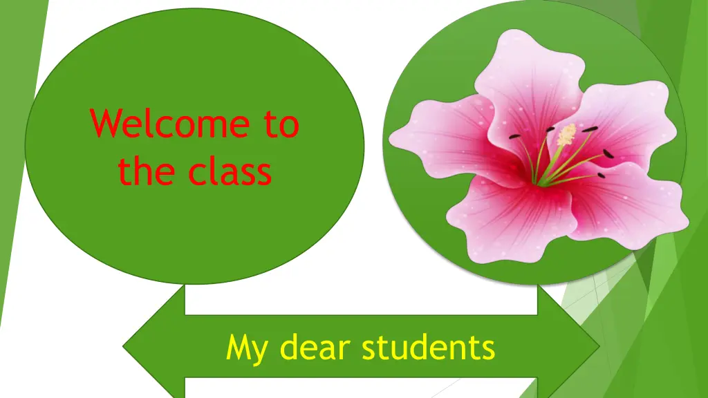 welcome to the class