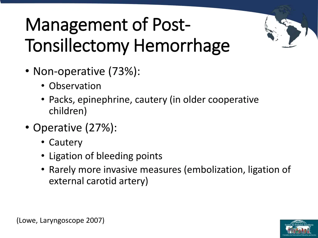 management of post management of post