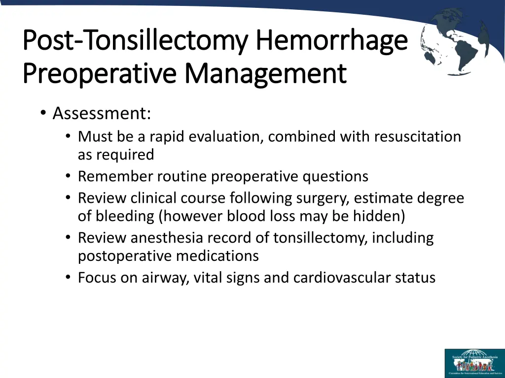 post post tonsillectomy hemorrhage tonsillectomy