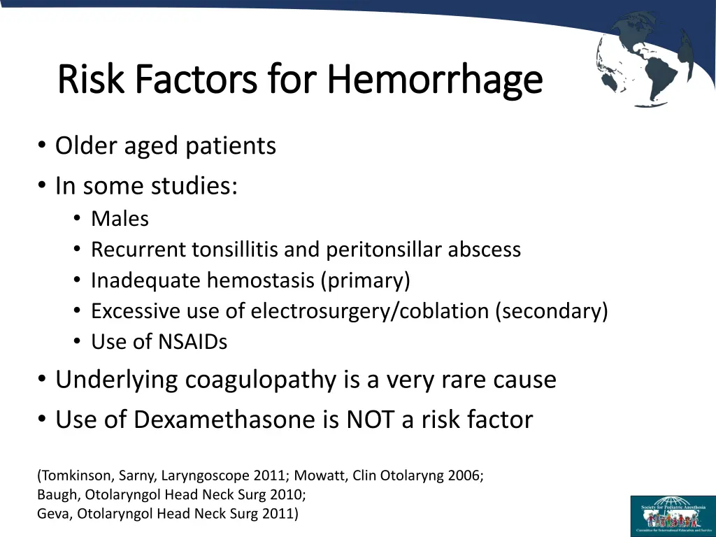 risk factors for hemorrhage risk factors