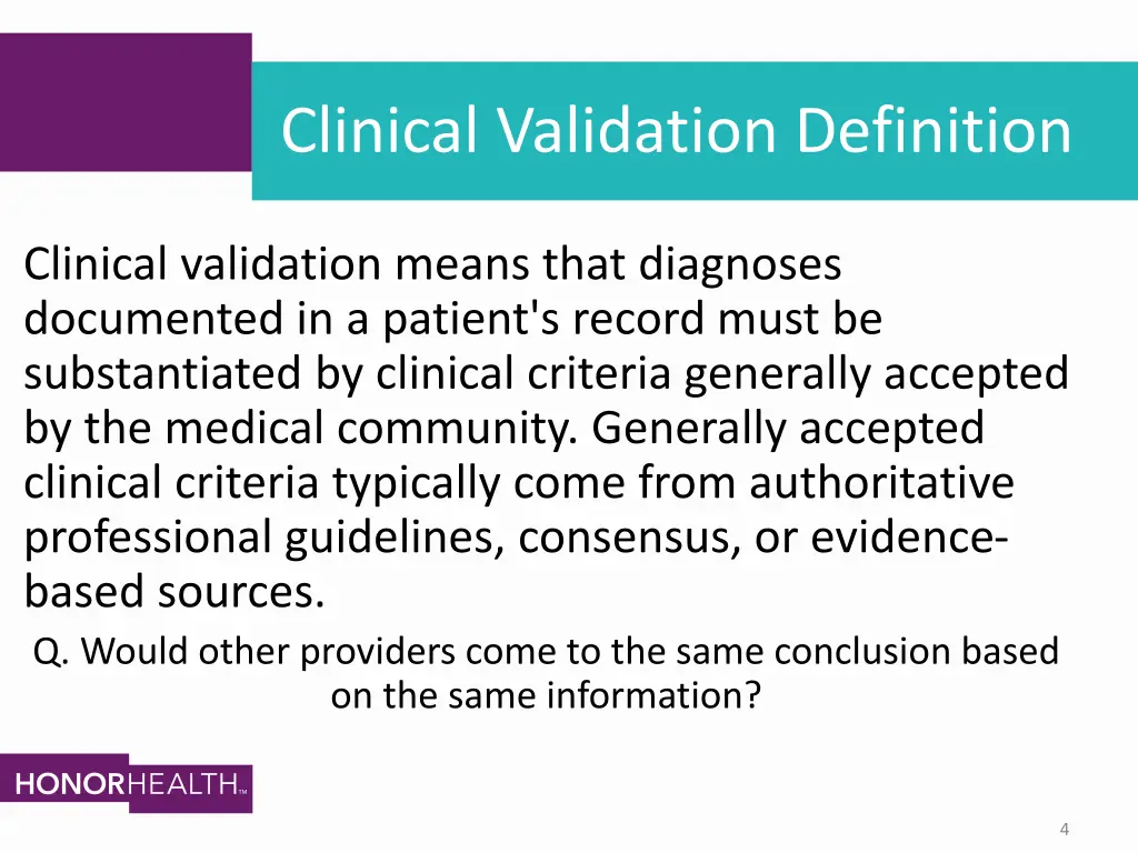 clinical validation definition