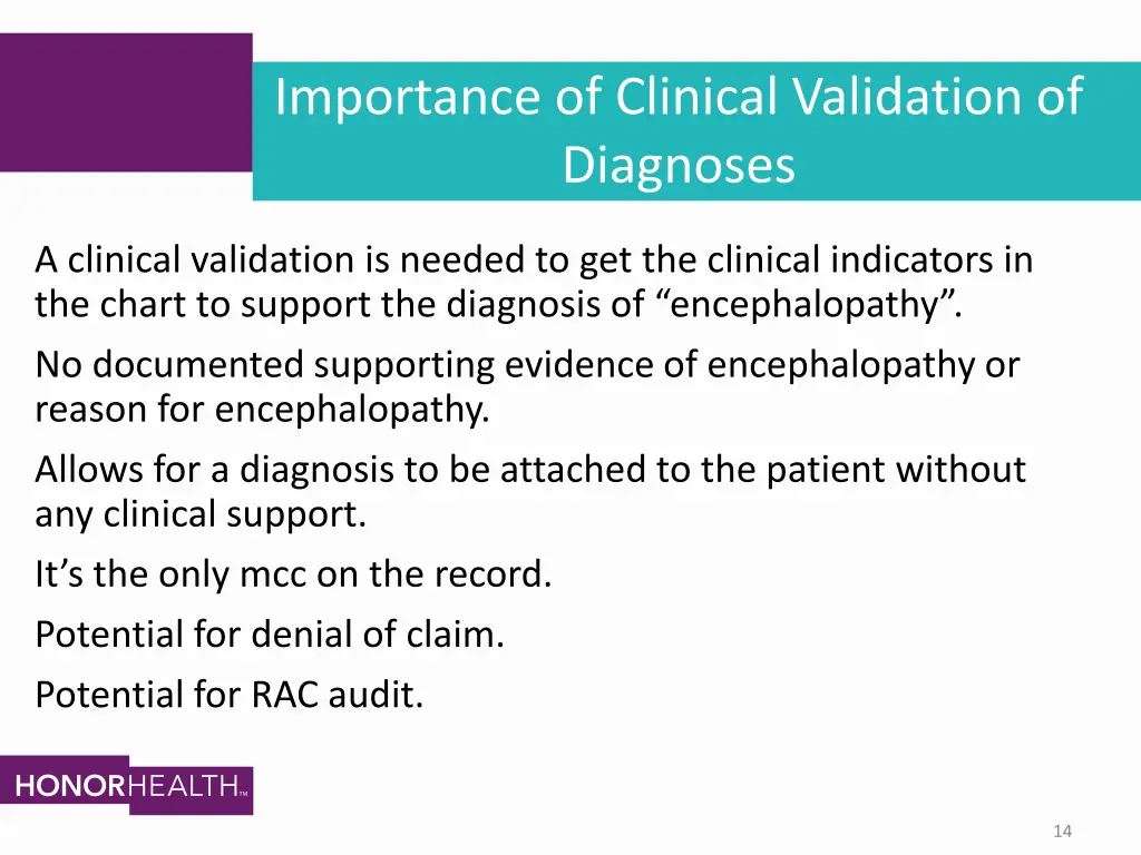 importance of clinical validation of diagnoses