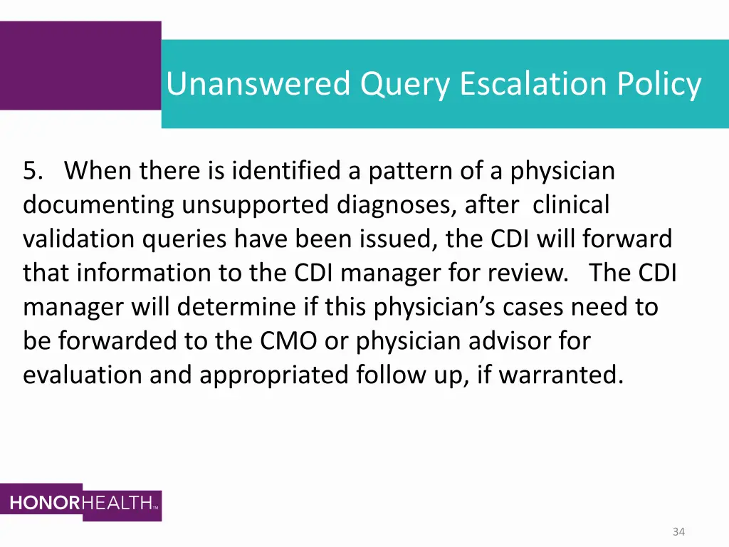 unanswered query escalation policy 4