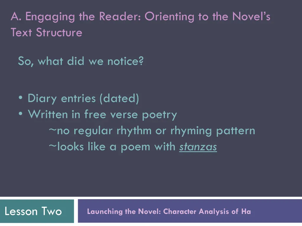 a engaging the reader orienting to the novel 2