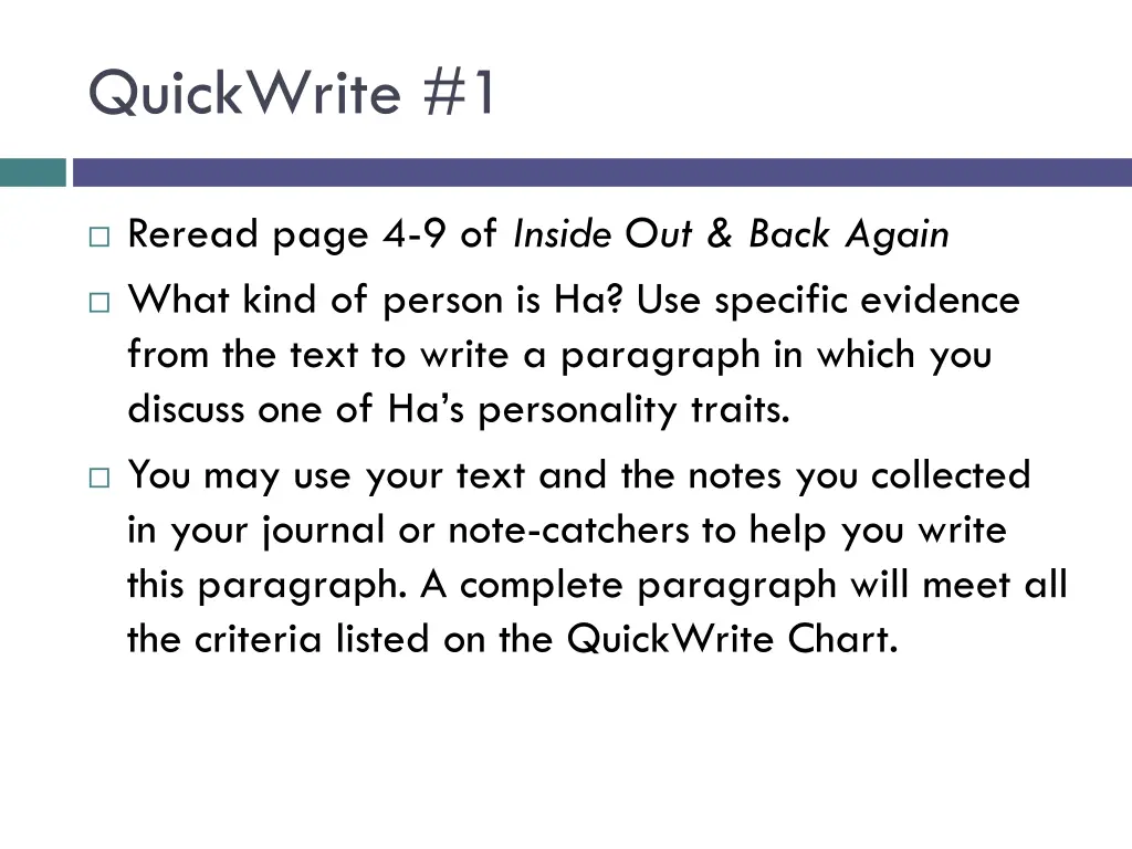 quickwrite 1