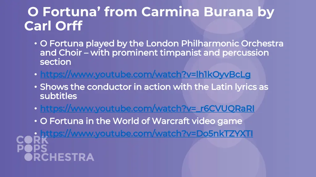 o fortuna from carmina burana by carl orff